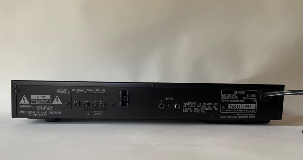 Denon TU-450 Precision Audio Component AM/FM Stereo Tuner