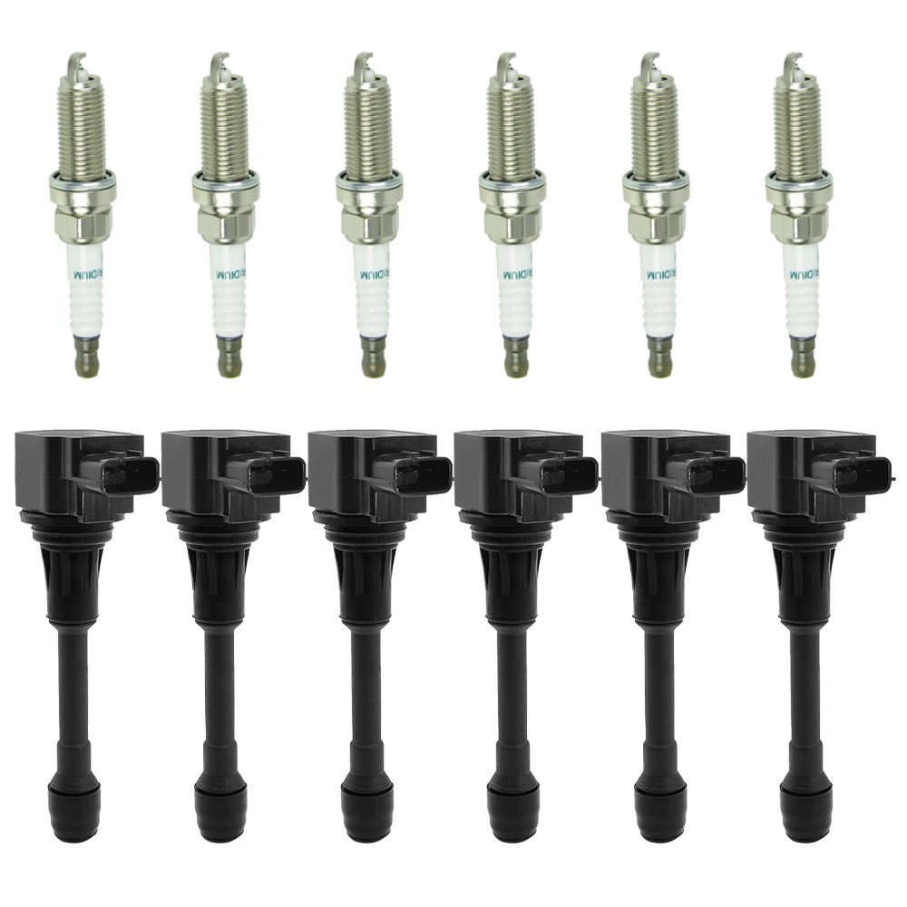 6X Ignition Coil & 6X Iridium Spark Plug for Nissan Murano Maxima V6 3.5L UF550