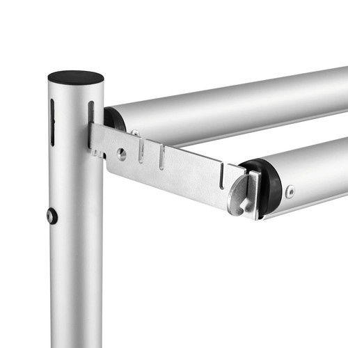 DOUBLE CROSS BAR ADJUSTABLE QUICK BACKDROP KIT 10 FT x 10 FT PIPE WITHOUT DRAPE