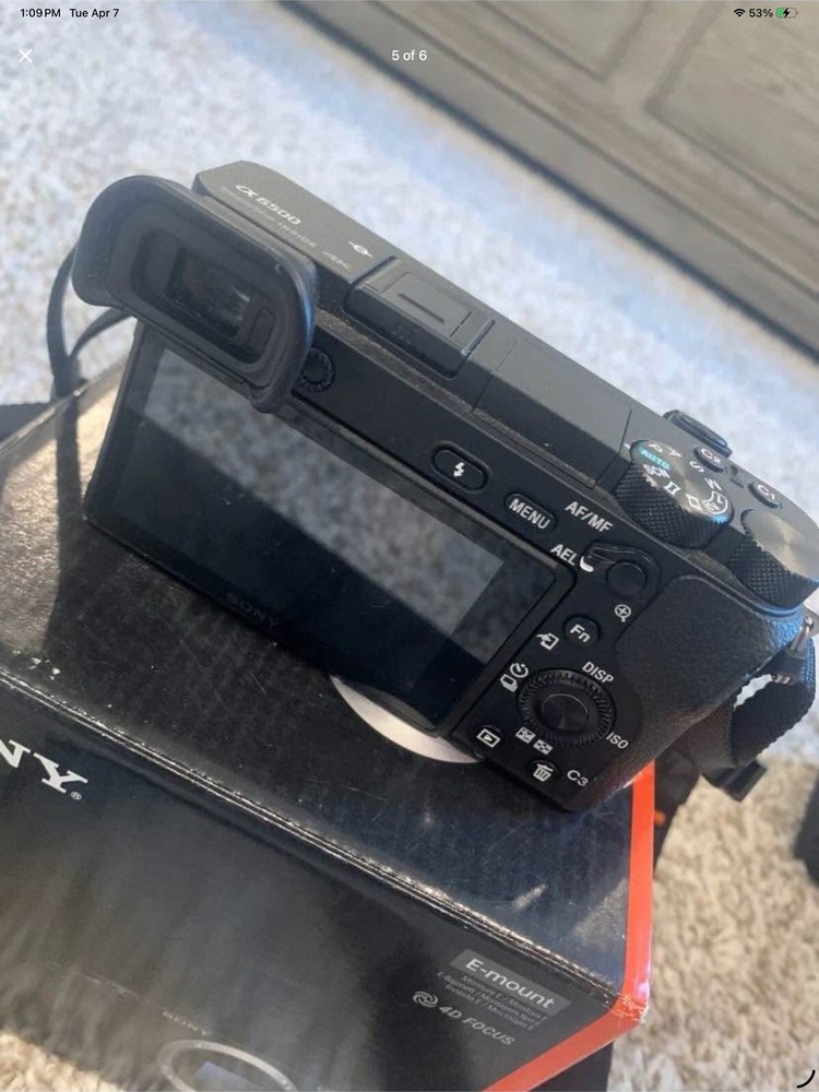 Sony Alpha 6500 Mirrorless Interchangeable Lens Camera Wi-Fi Touchscreen Black