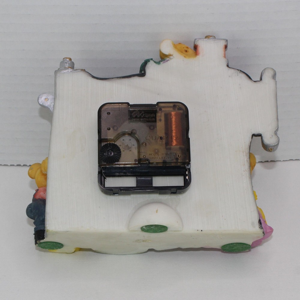 Sewing Machine Clock with Mice Ceramic Free Standing