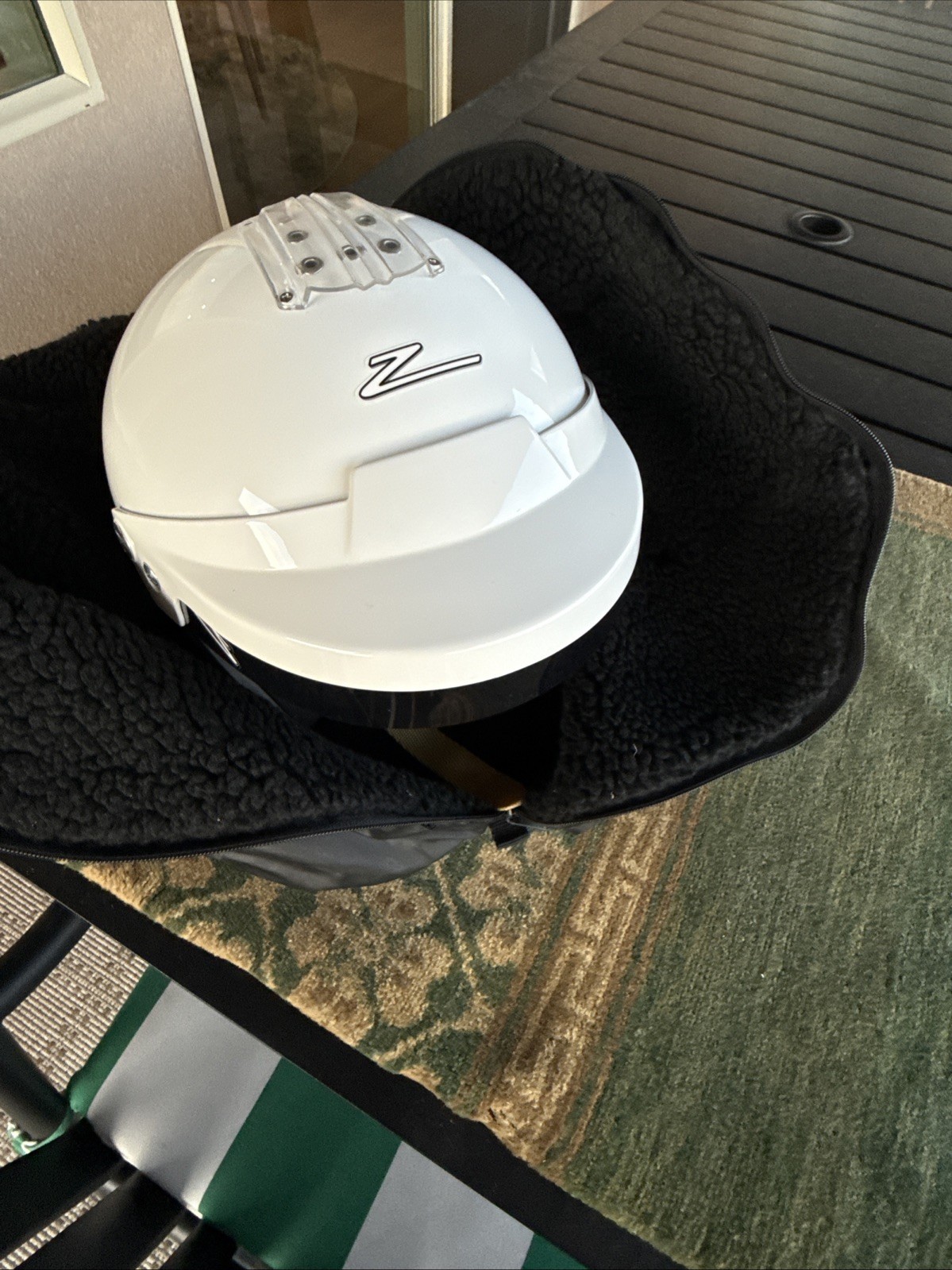 Zamp RZ-16H 3/4 Racing Helmet Snell SA2015 Medium, 58cm White Composite Like New