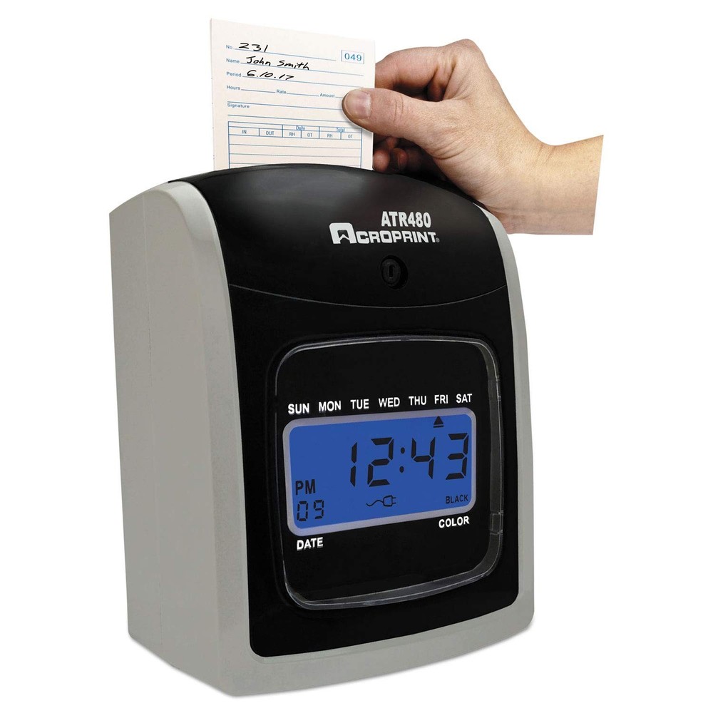 ATR480 Totalizing Time Clock Machine – Automatic Employee Attendance Recorder...