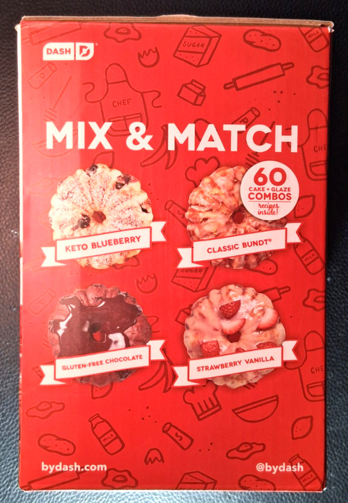 MINI BUNDT MAKER BY DASH PINK DUAL NONSTICK PLATES