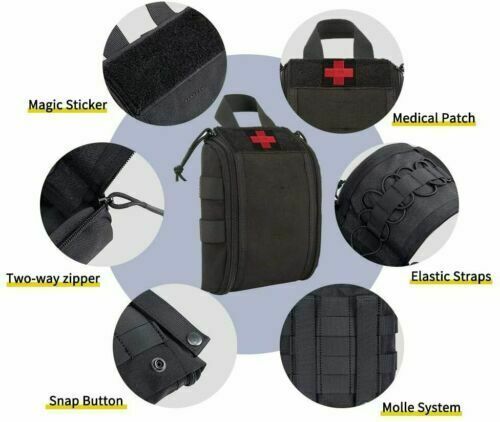 Tactical Molle Medical Pouch Military Rip-away First Aid Kit IFAK EMT Pouch Bag