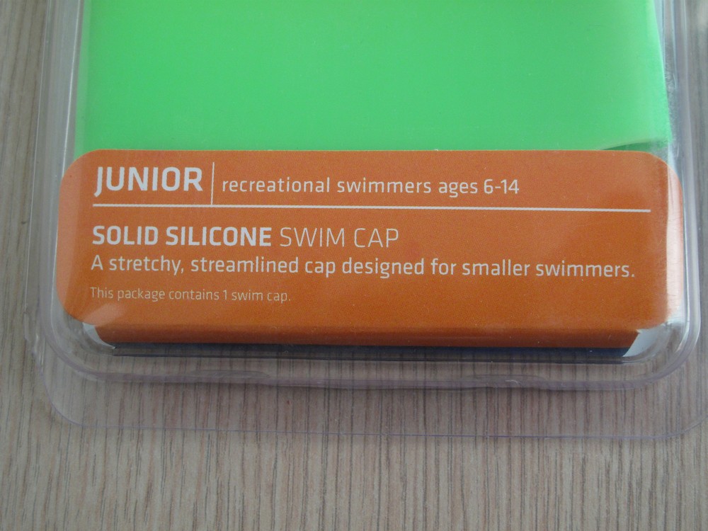 Speedo Junior Solid Silicone Swim Cap - Lime - New