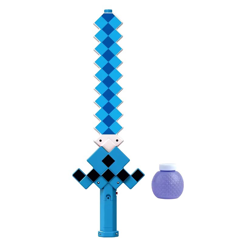 Light Up Bubble Diamond Pixel LED Sword With Sound