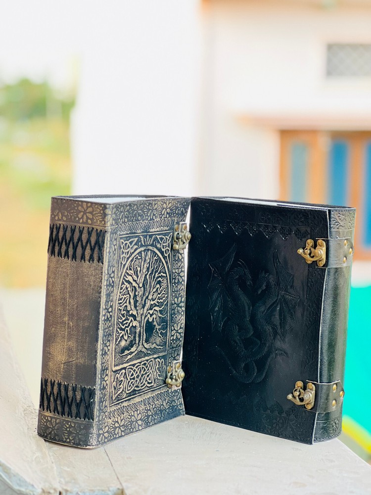 Dragon Handcrafted Leather Journal Proteter leather