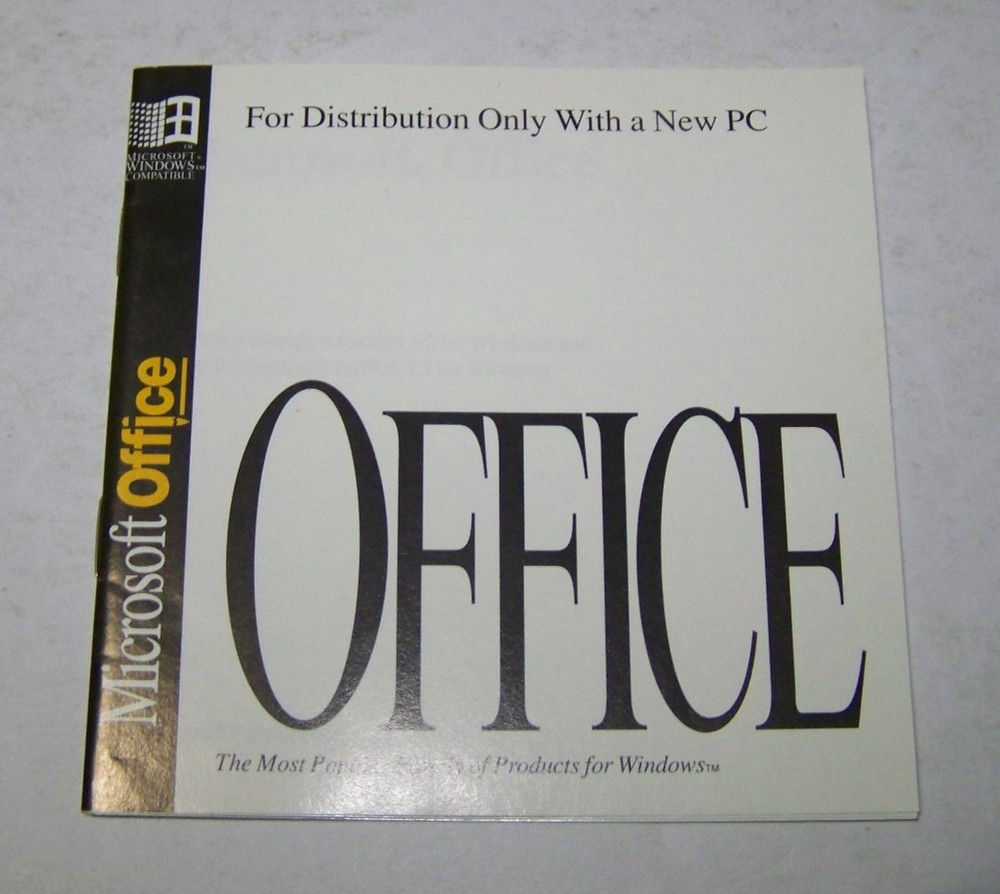 Microsoft Office Professional Version 4.3 - circa 1994 - vintage