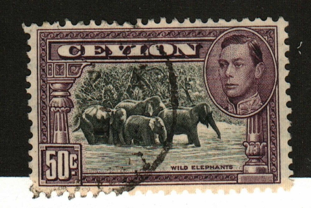 Ceylon #286e elephants used