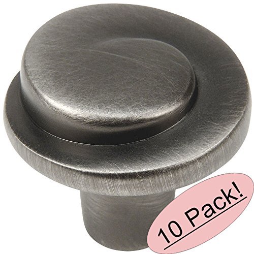 *10 Pack* Cosmas Antique Silver Swirl Round Cabinet Knobs #775AS
