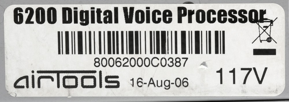 Airtools Symetrix 6200 Digital Mic Preamplifier Voice Speech Processor Voiceover