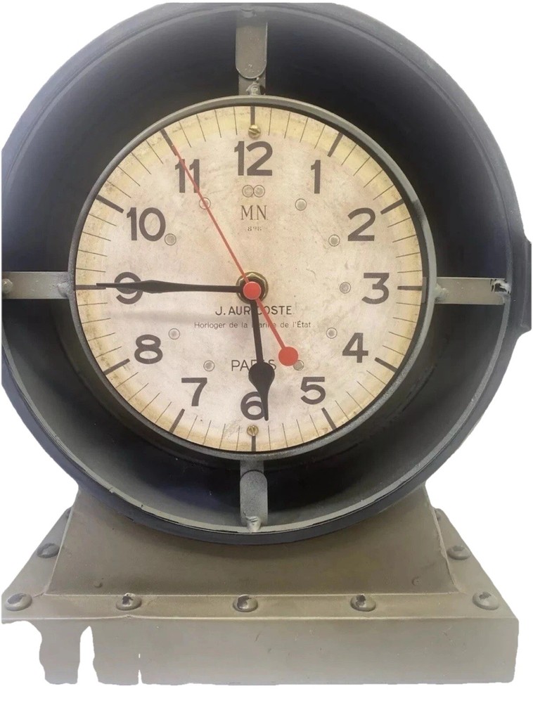 Maritime Inspired Distressed Style Tale Clock with Aged Face