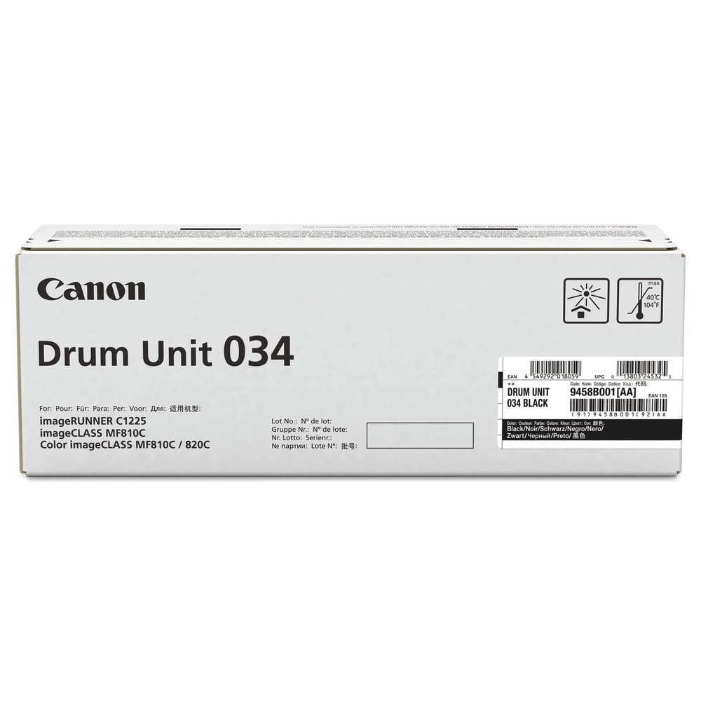 Canon 9458B001AA Drum Unit 034 Black For Select ImageClass Printers