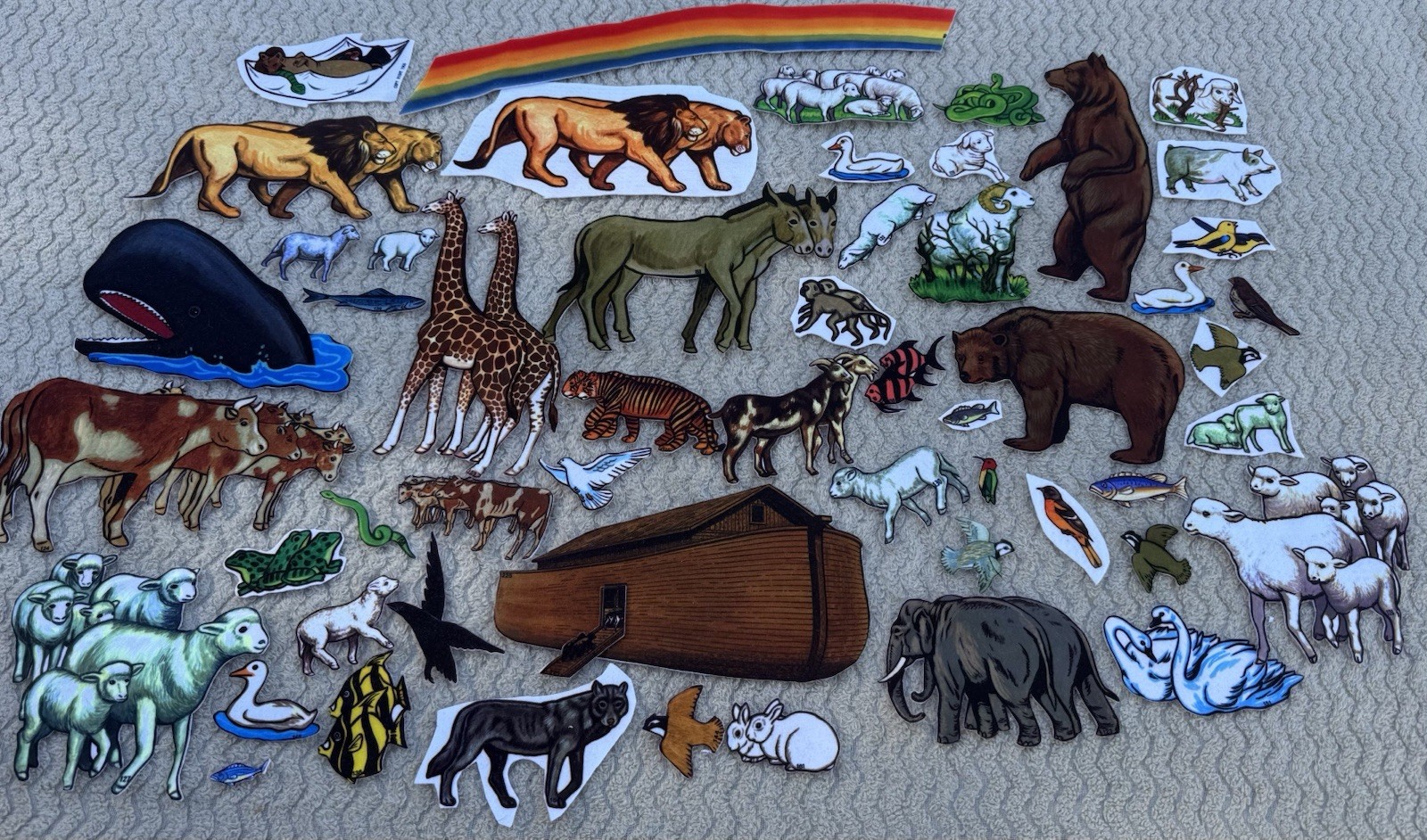 Betty Lukens Through the Bible in Felt 650+ Pieces Jesus Animals VTG