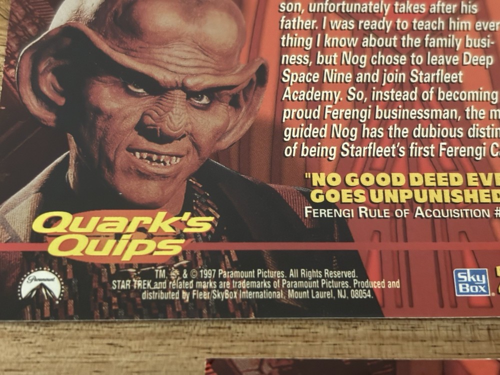 Star Trek Deep Space Nine Trading Cards 1997 Skybox