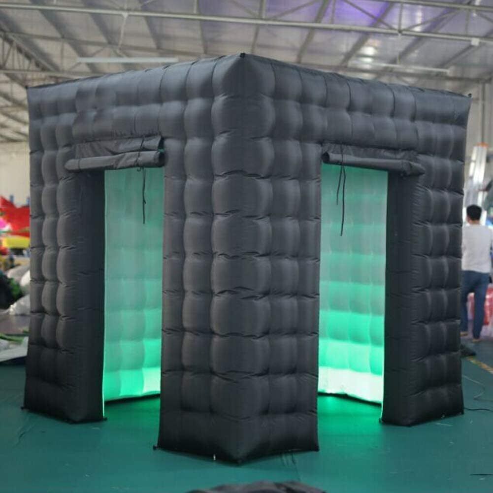 Inflatable Photo Booth Portable Shooting Photobooth Tent Enclosure Kit W/LED