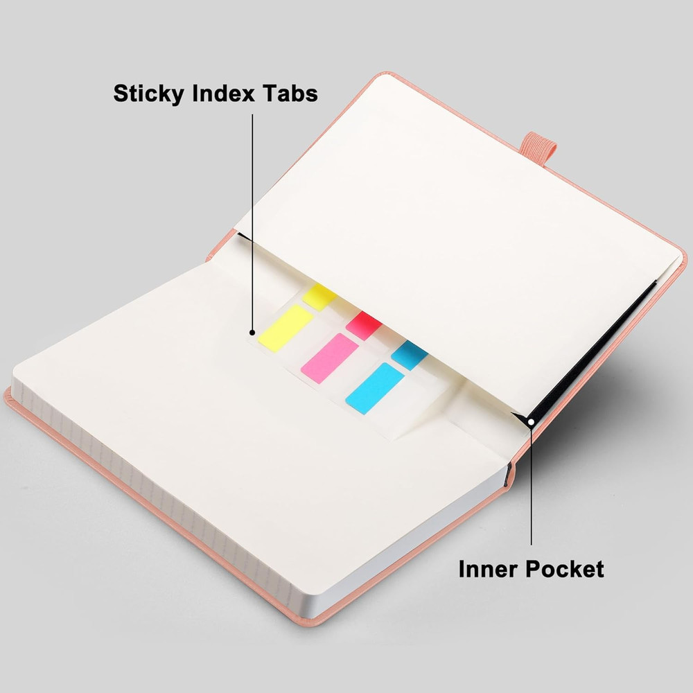 Graph Grid Paper Notebook, 192 Pages, A5 Medium Size (5.7'' x 8.3''), 5 Squares