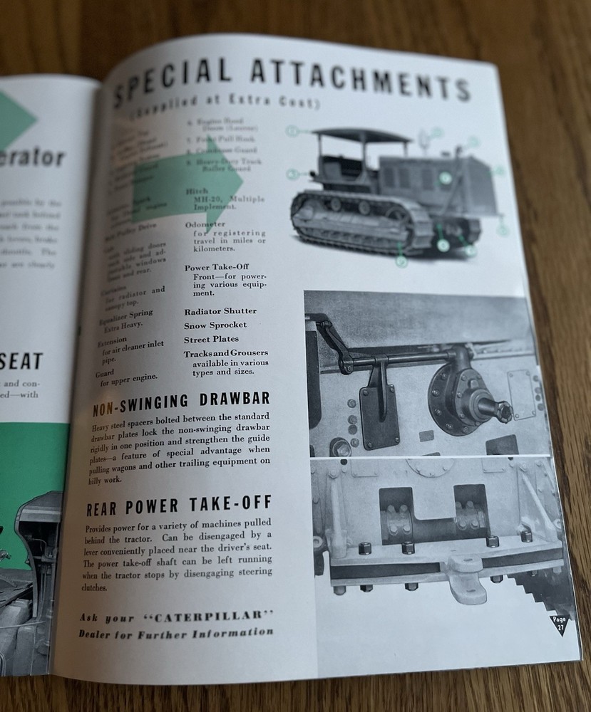 1930’s Caterpillar D8 Diesel Tractor Brochure