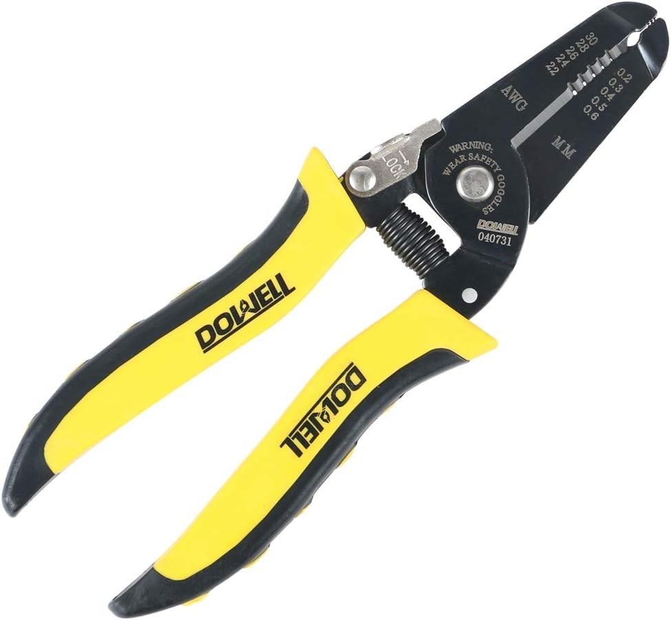 Multi-Functional Wire Stripper with Ergonomic Grip & Safety Features - Yellow
