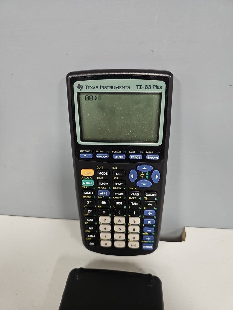 Texas Instruments TI-83 Plus Graphing Calculator With Cover Tested Working