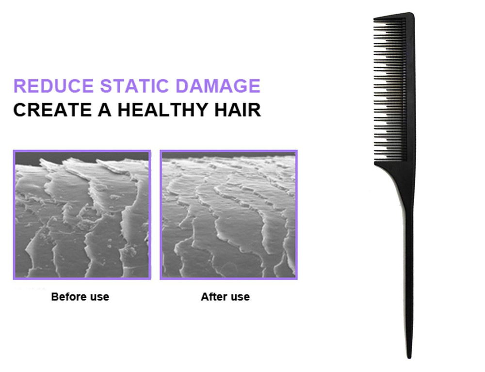 Professional Teasing Comb, Tail Comb for Root Teasing for Thin, Add Volume Fine