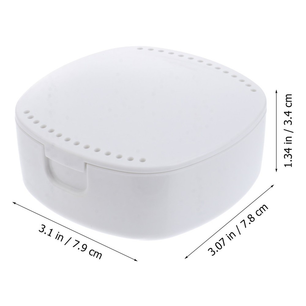 Mirror Denture Case Container Accessories Storage