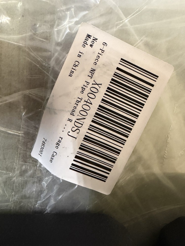 NEW 6-Piece NPT Pipe Thread