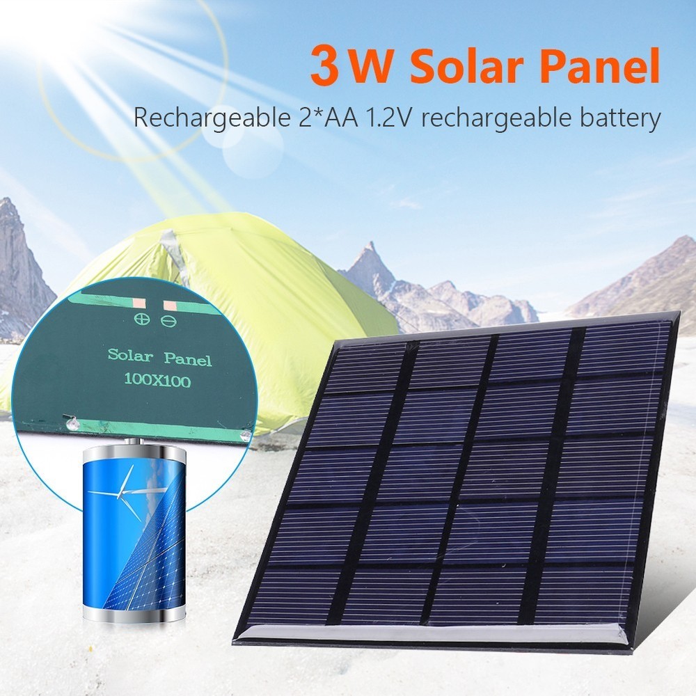 Outdoor Solar Panel 3W Solar Panel High Efficiency Low Light Performance