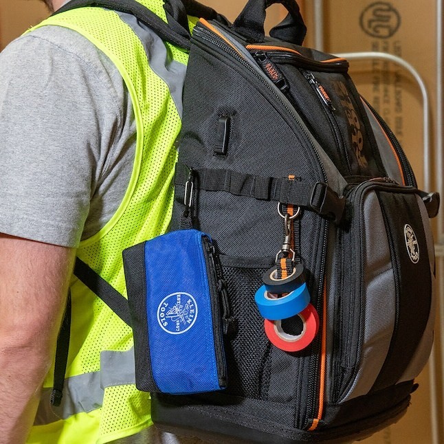 Klein Tools Tradesman Pro Tool Station Tool Bag Backpack, 27 Pockets