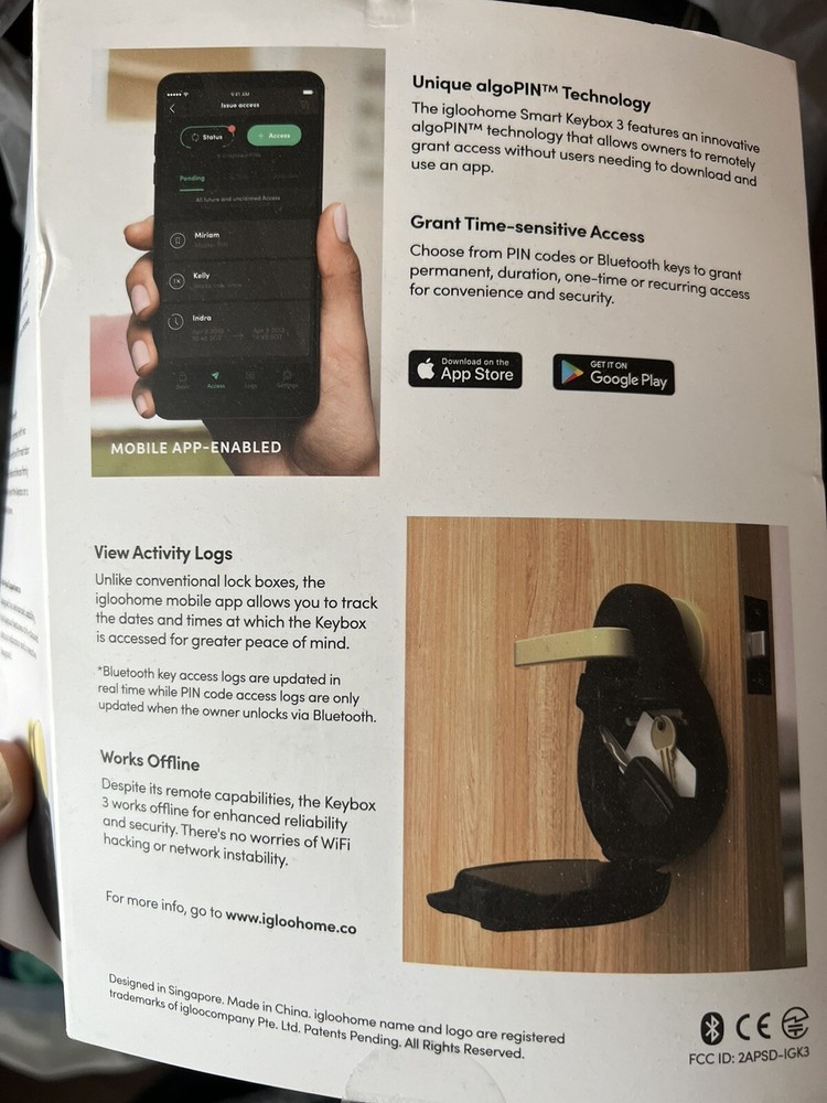 *NEW* Igloohome Smart Keybox 3 Robust Storage Box