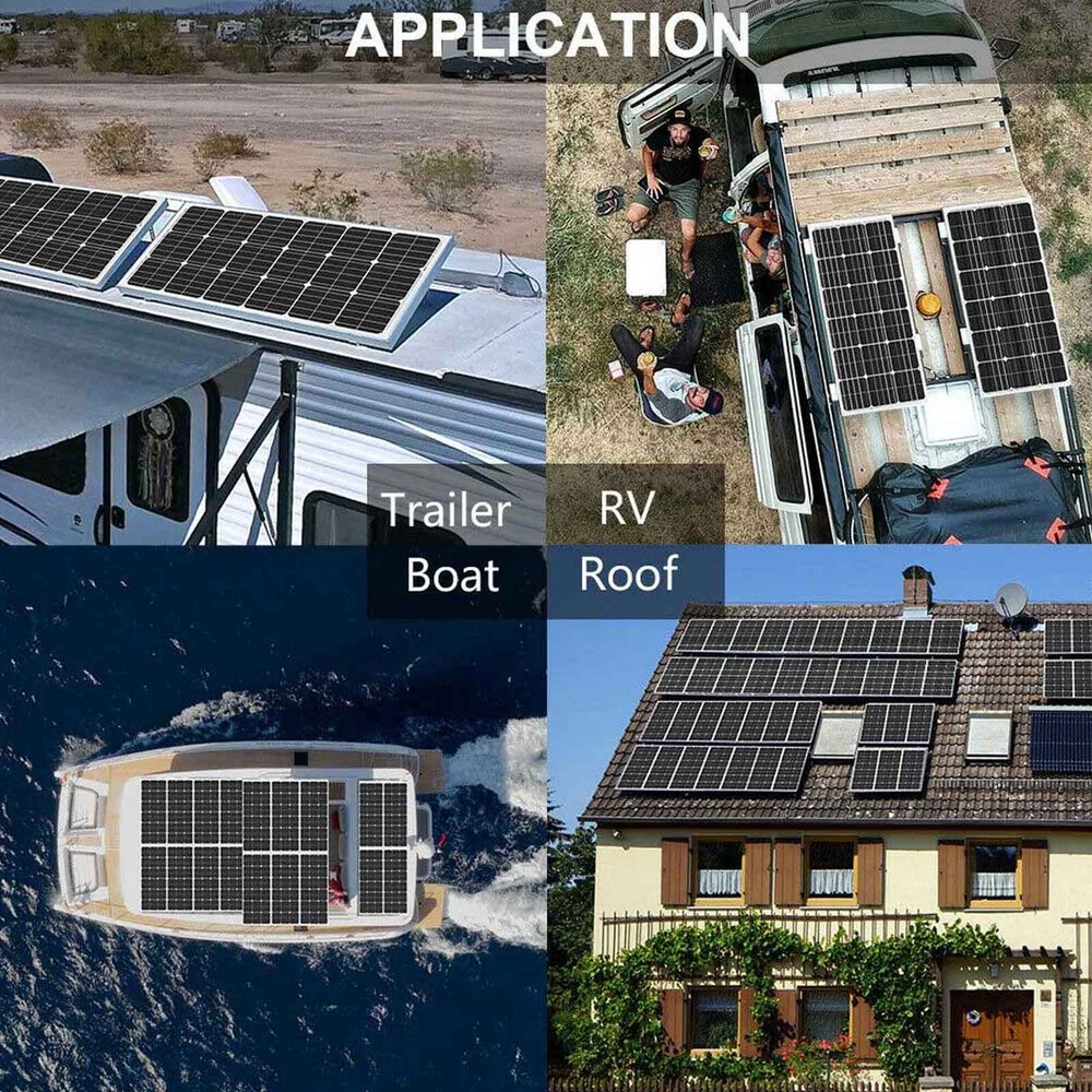 200W 12V Monocrystalline Solar Panel Solar Module For Home Caravan Camping