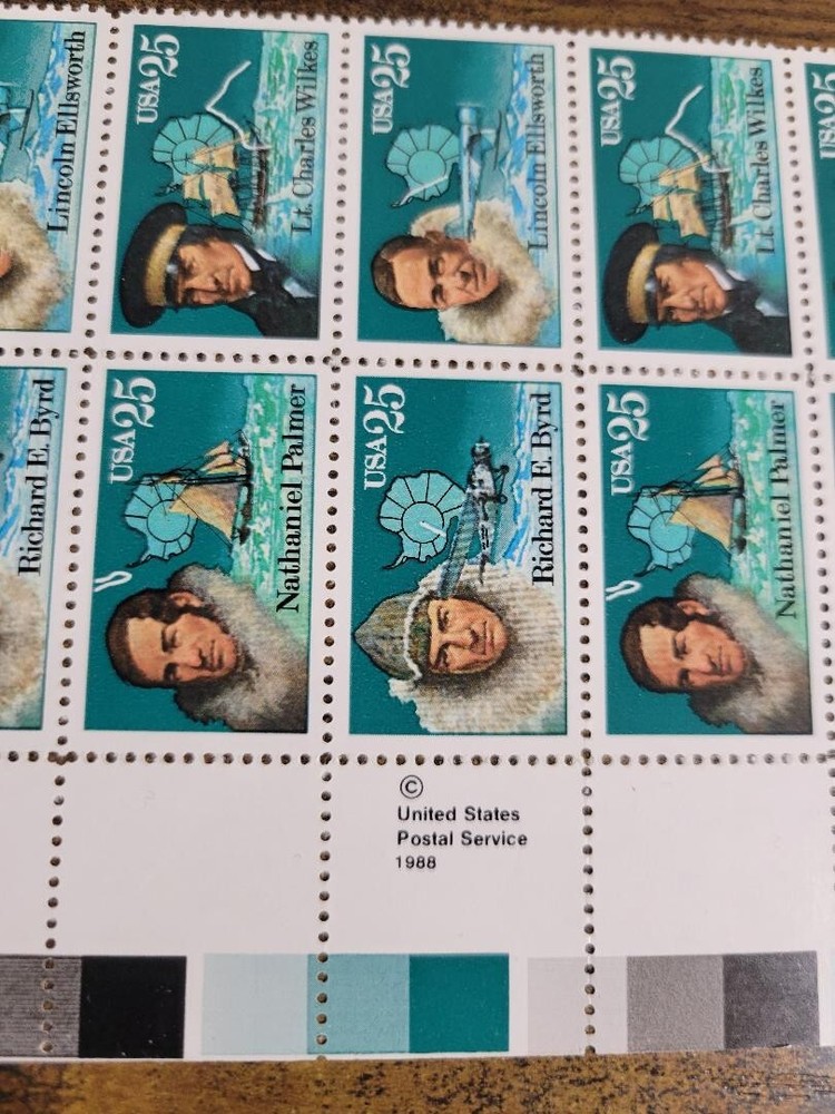USPS Antartic Explorers 25 Cents Stamps