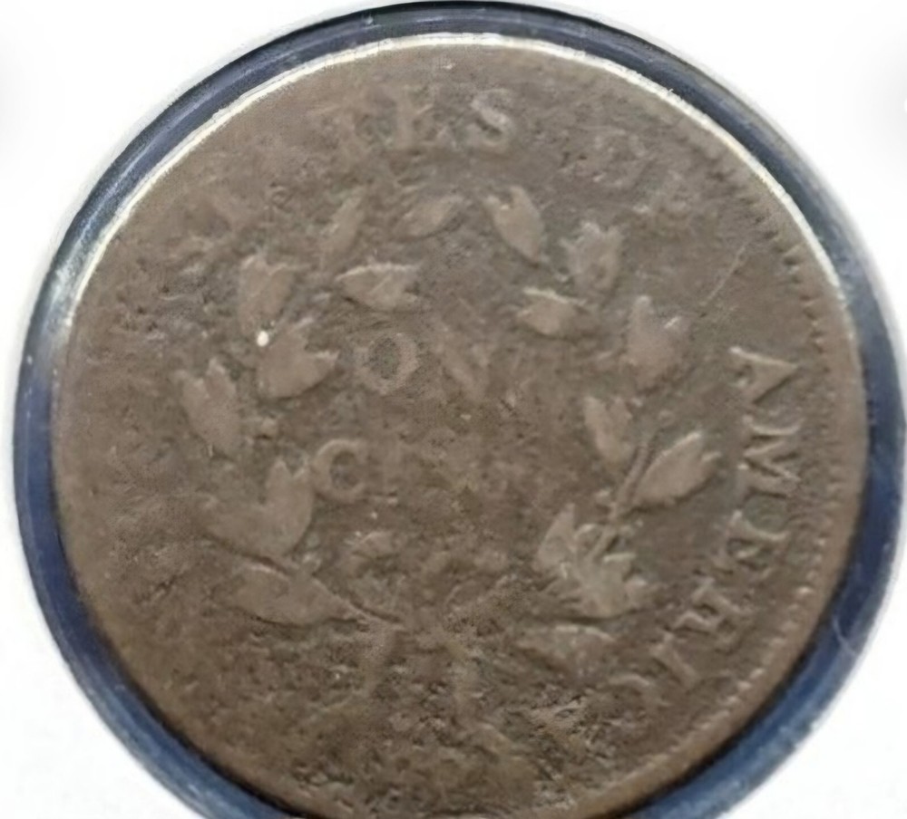 1802 1C BN Draped Bust Large Cent Full Date VG