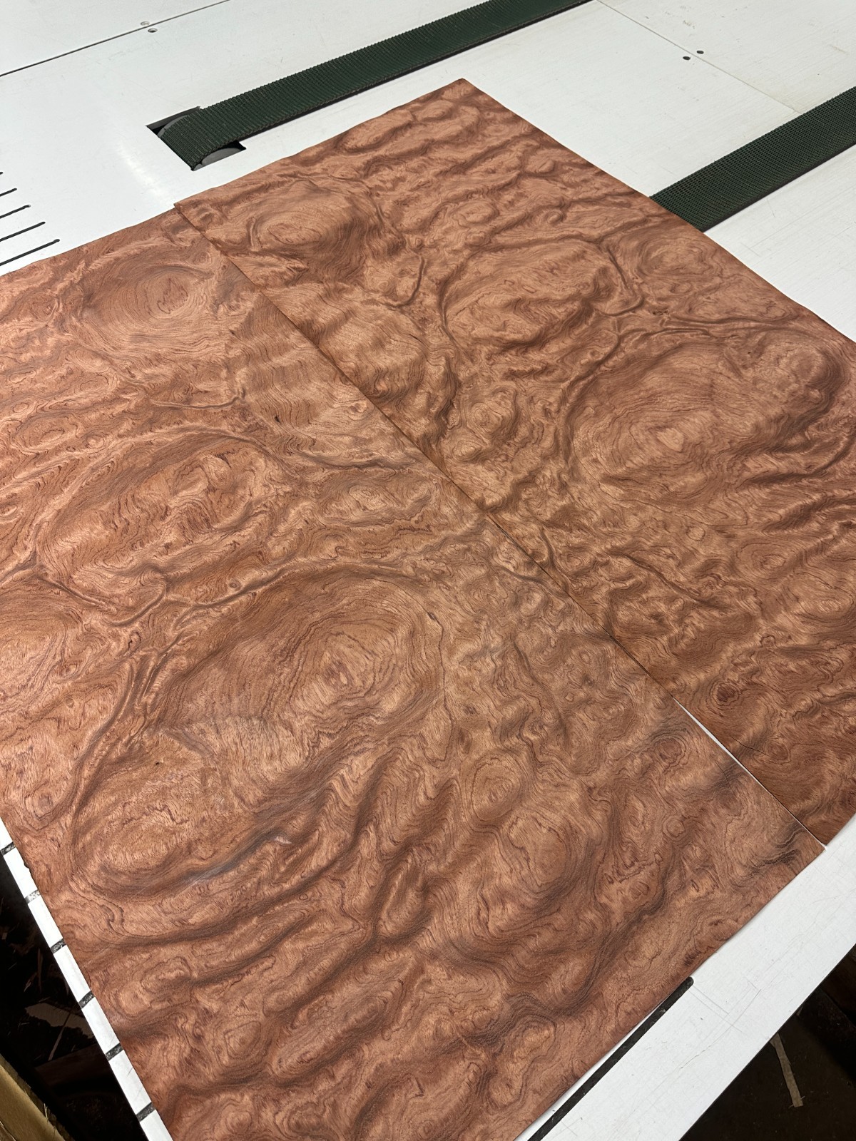 Bubinga Raw Wood Veneer ONE sheet 45'' x 21'' 317J