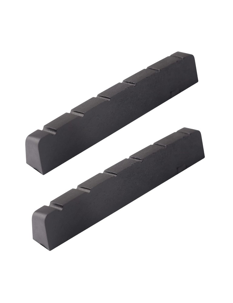 6 String Graphite Guitar Nut Pre-Slotted Top Nut Compatible with Les Paul LP ...