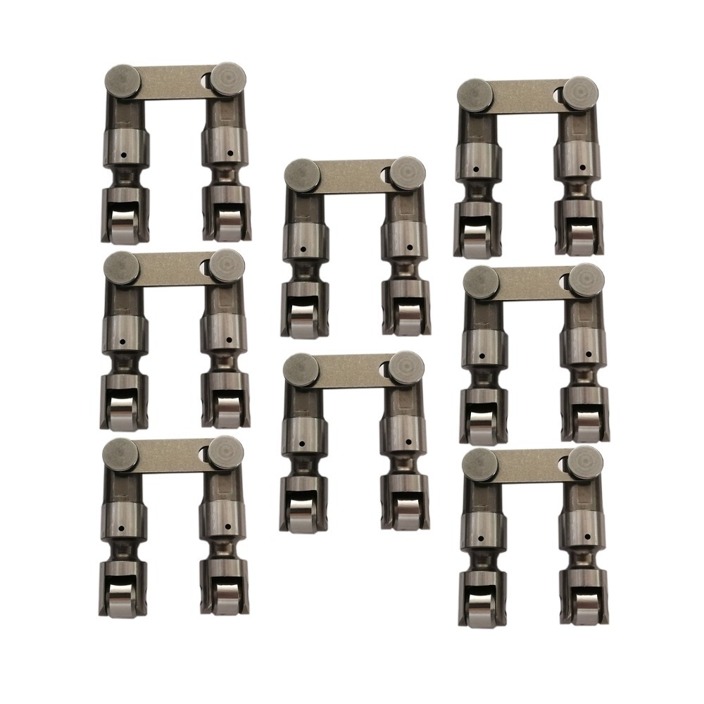 SBF FORD PRO RACING SOLID MECHANICAL ROLLER LIFTERS TAPPETS + VERTICAL LINK BAR