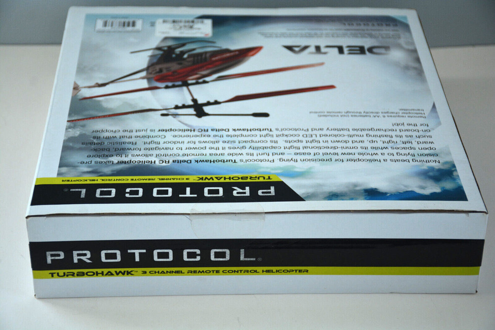 Protocol TurboHawk 3 Channel Remote Control Helicopter DELTA (red) Sealed NIB