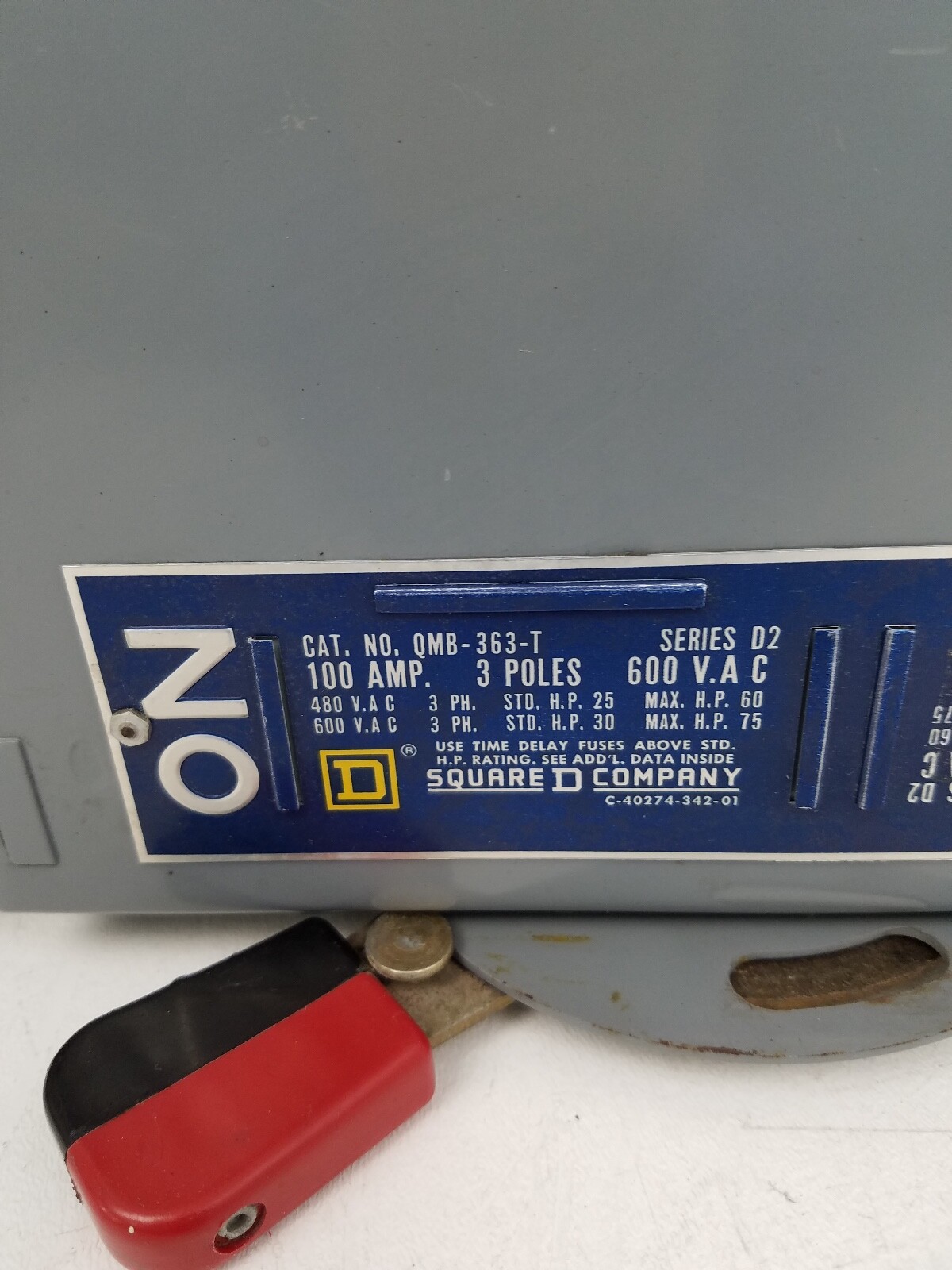 QMB-363-T Square D 100 Amp Switch + Mounting Hardware *NEXT DAY OPTION*