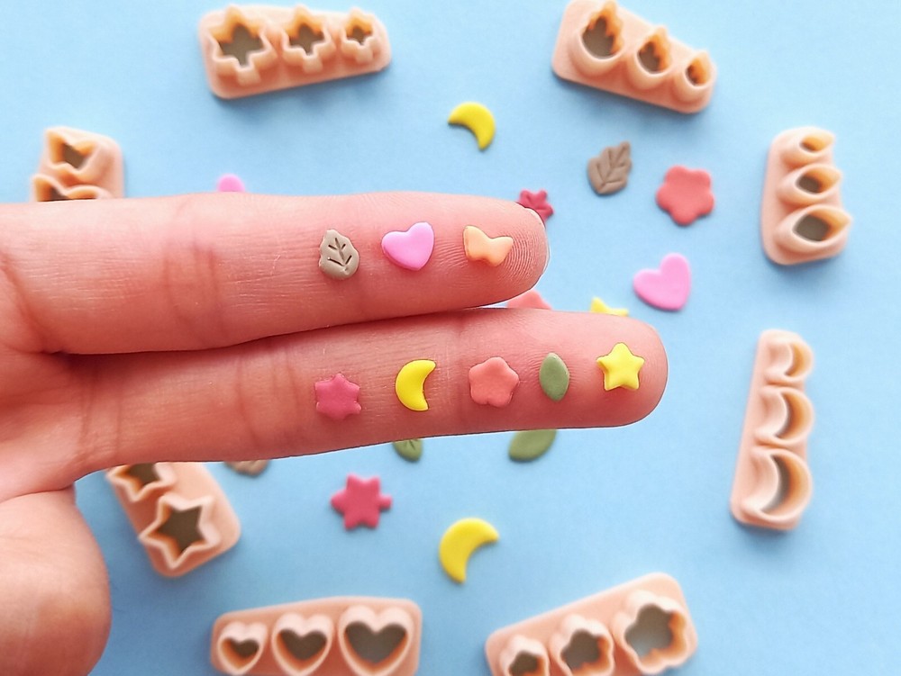Micro Mini Polymer Clay Cutter Set | Unique Maxi Mini Clay Cutters | Clay Tools