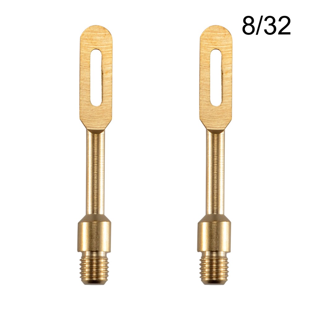 2 Pcs/Lots .45 Cal Solid Brass Slotted Tips Gun Clean Patch Puller Patch Holder