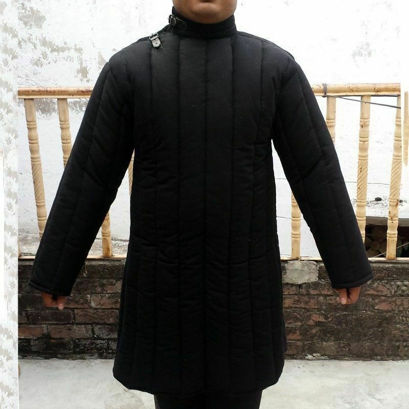 Medieval thick padded 2 Color Gambeson coat, Jacket Armor reenactment SCA