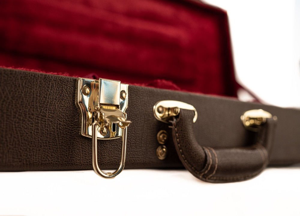 Hard-Shell Electric Bass Case (Brown)