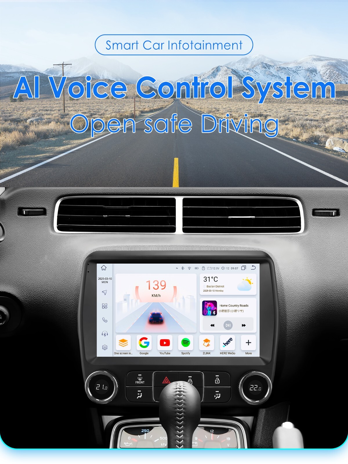 For Chevrolet Camaro 2010-2015 Android14 Apple CarPlay Car Stereo Radio GPS Nav