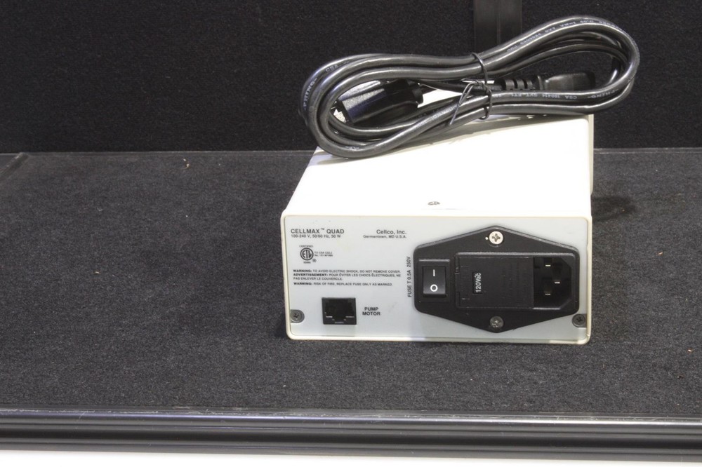 USED CELLCO Incorporated CELLMAX QUAD Artificial Capillary System SKU 219860