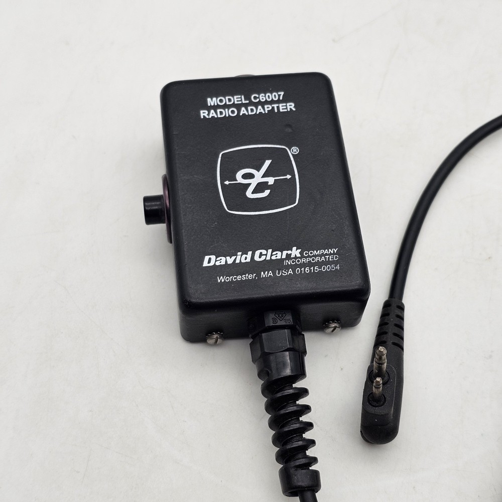 DAVID CLARK MODEL C6007 RADIO HEADSET ADAPTER
