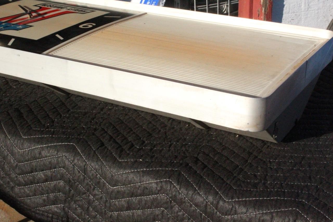 Vintage 1970s Harley Davidson AMF #1 Clock Menu Board Sign Sportster Chopper