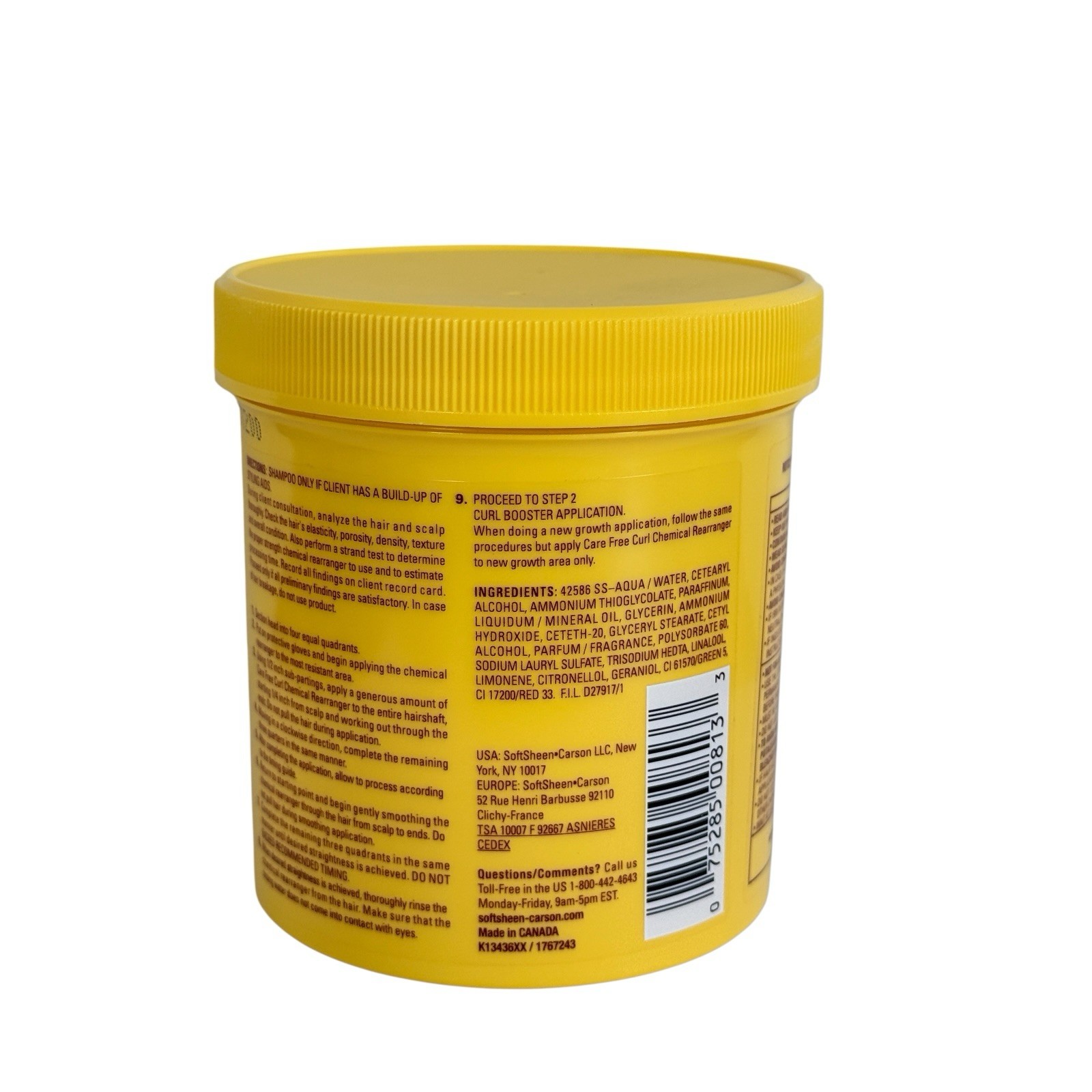 SoftSheen Carson Care Free Curl Chemical Rearranger Regular Strength 14.1 oz New