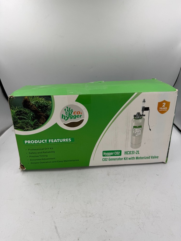 2L Aquarium CO2 Generator System, CO2 System Kit with Regulator and Needle Valve
