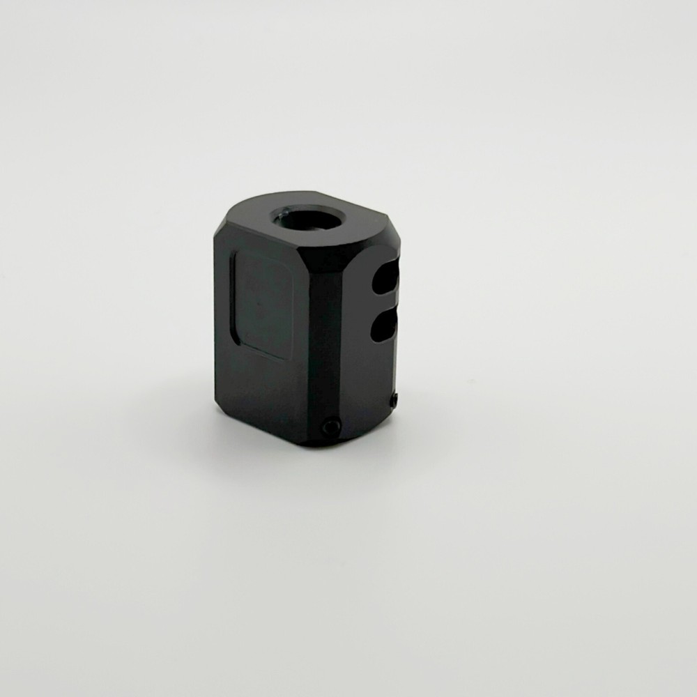 2 PACK BLACK Muzzle Brake Compensator 1/2''x28 TPI For 9mm